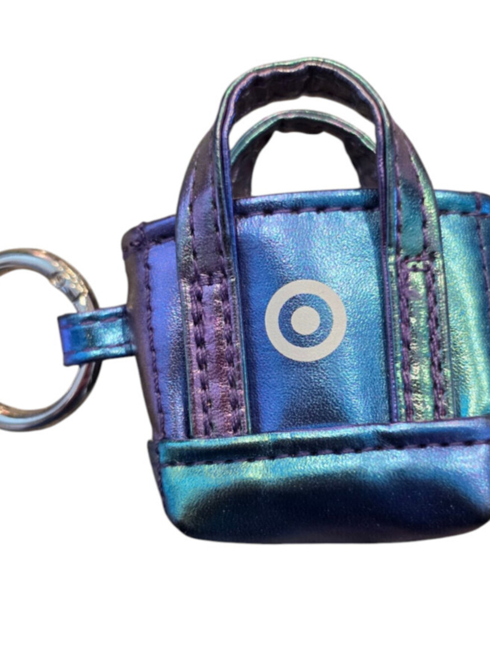 Target Black Friday iridescent mini tote bag keychain